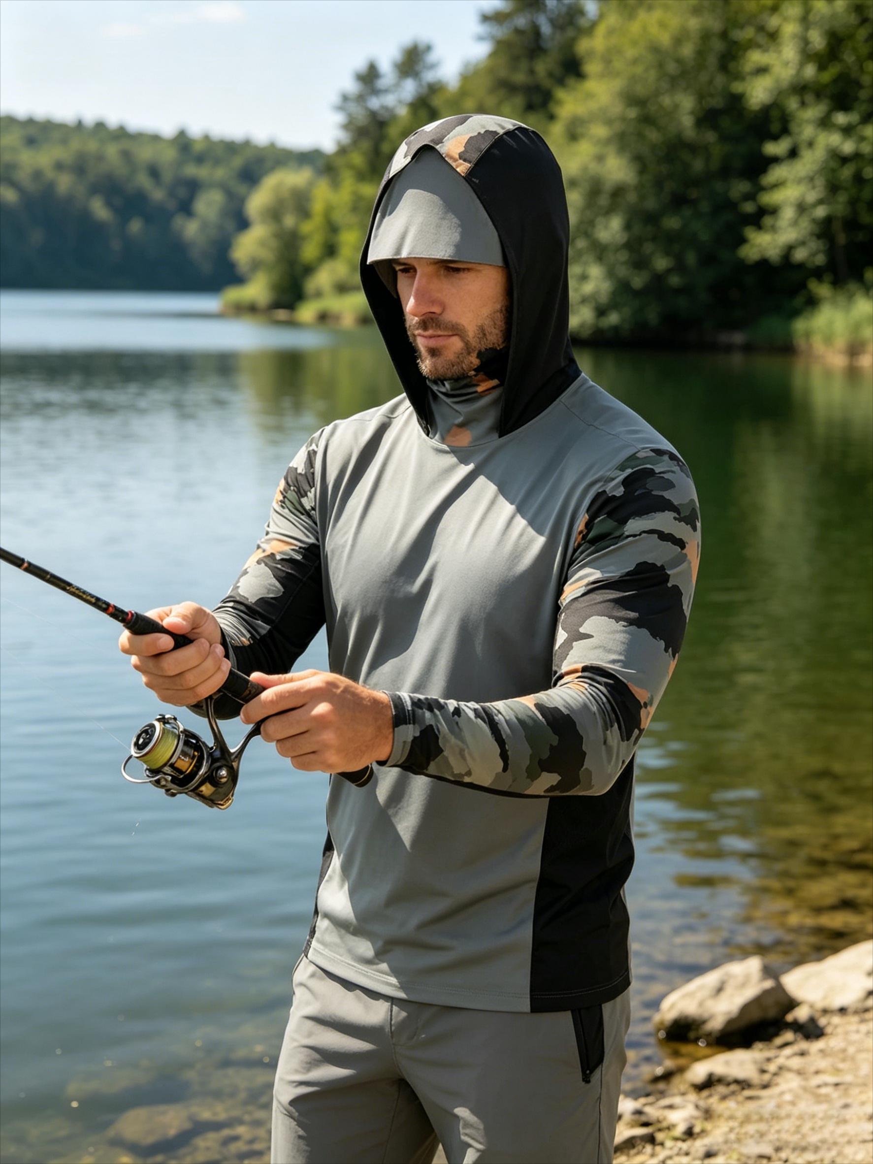 Fishing Hoodie - 2026Fishing Shirts Long Sleeve Hoodie UPF