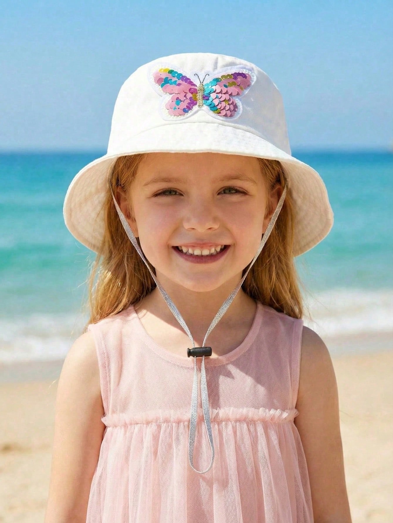 1pcs 3-8Y Girls Sequined Butte - Fishing Hat incelemesi ve fiyatı