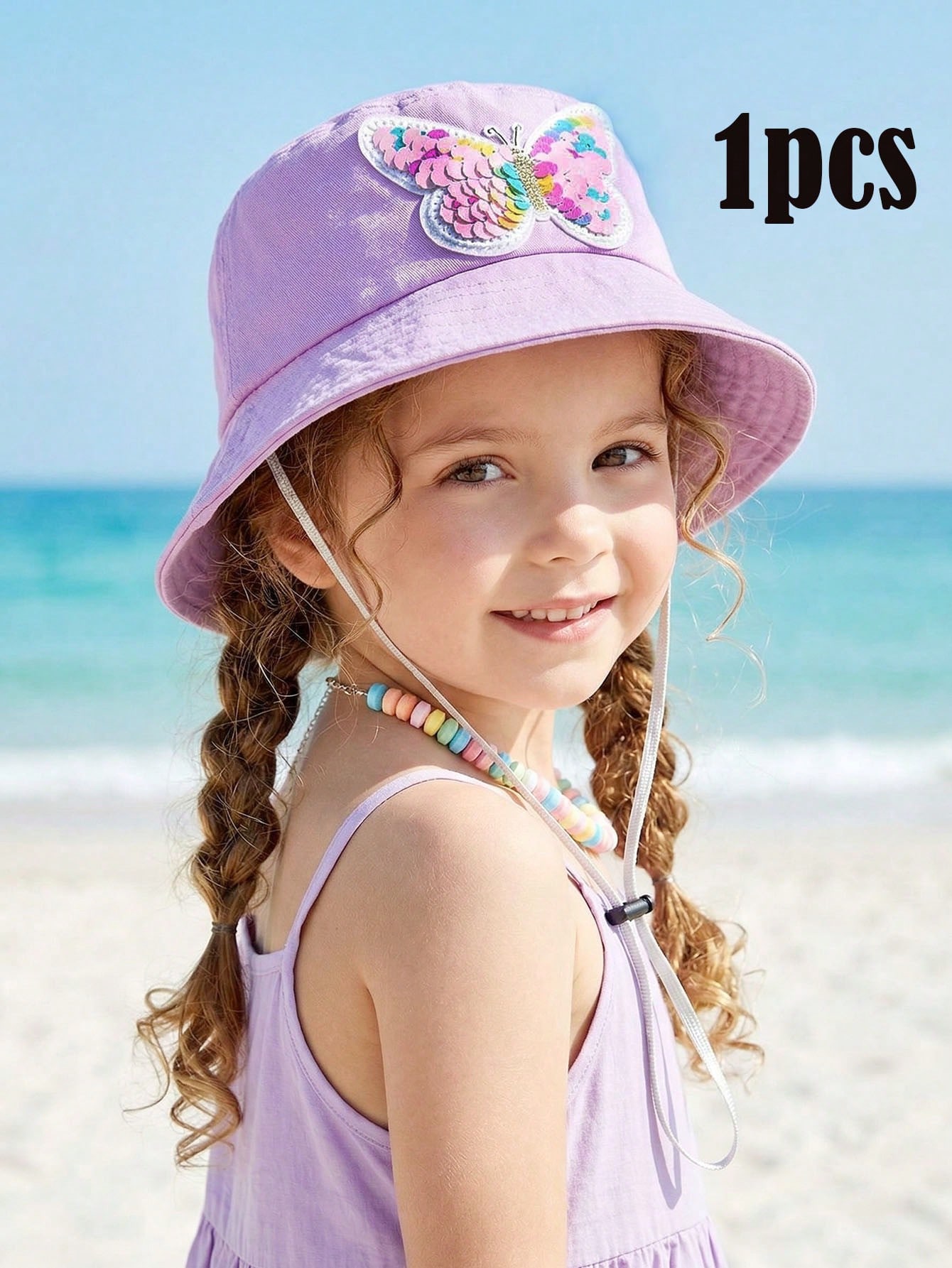 1pcs 3-8Y Girls Sequined Butte - Fishing Hat incelemesi ve fiyatı