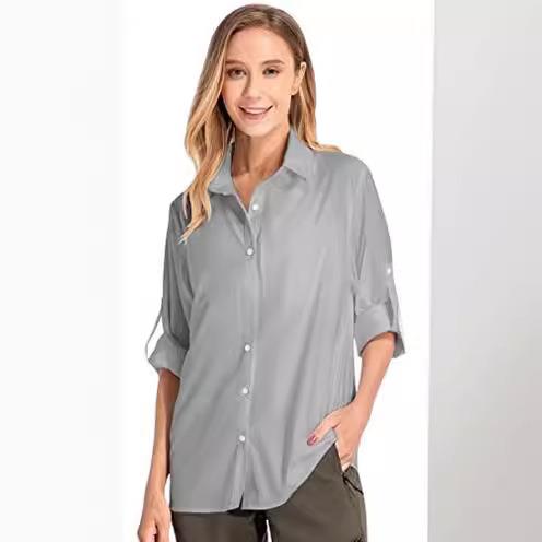 Women's Long Sleeve Sun Protec - Fishing Shirt Uv Protection incelemesi ve fiyatı