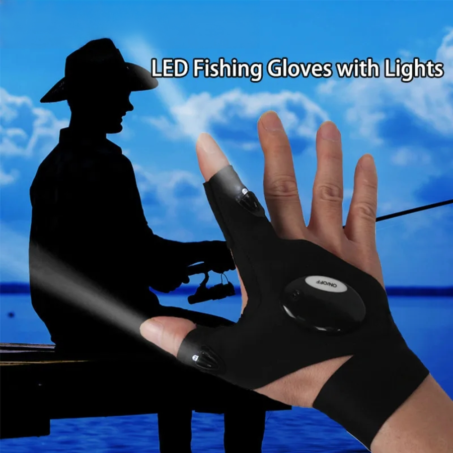 LED Half Finger Glove for Men  - Fishing Gloves incelemesi ve fiyatı