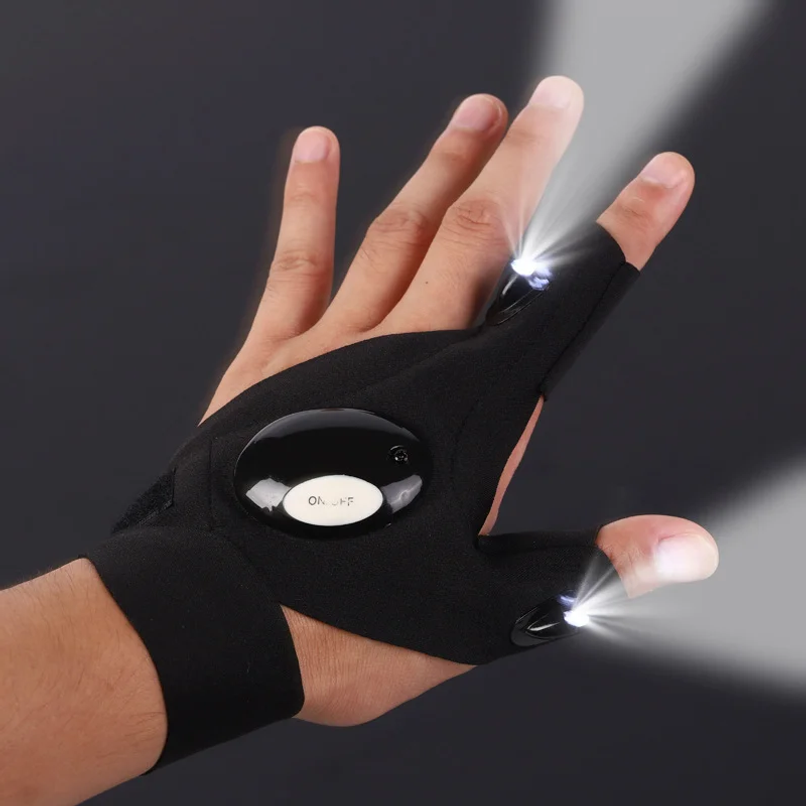 LED Half Finger Glove for Men  - Fishing Gloves incelemesi ve fiyatı