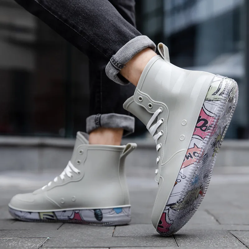 Men Rain Boots Fashion Trendy  - Fishing Boots incelemesi ve fiyatı