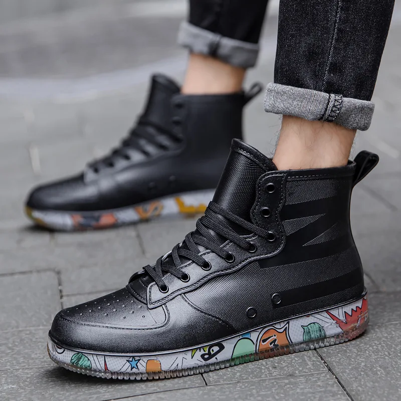 Men Rain Boots Fashion Trendy  - Fishing Boots incelemesi ve fiyatı