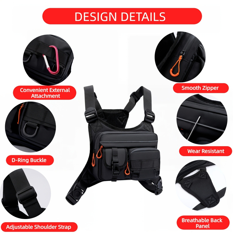 Men's Tactical Chest Bag, Runn - Fishing Vest incelemesi ve fiyatı