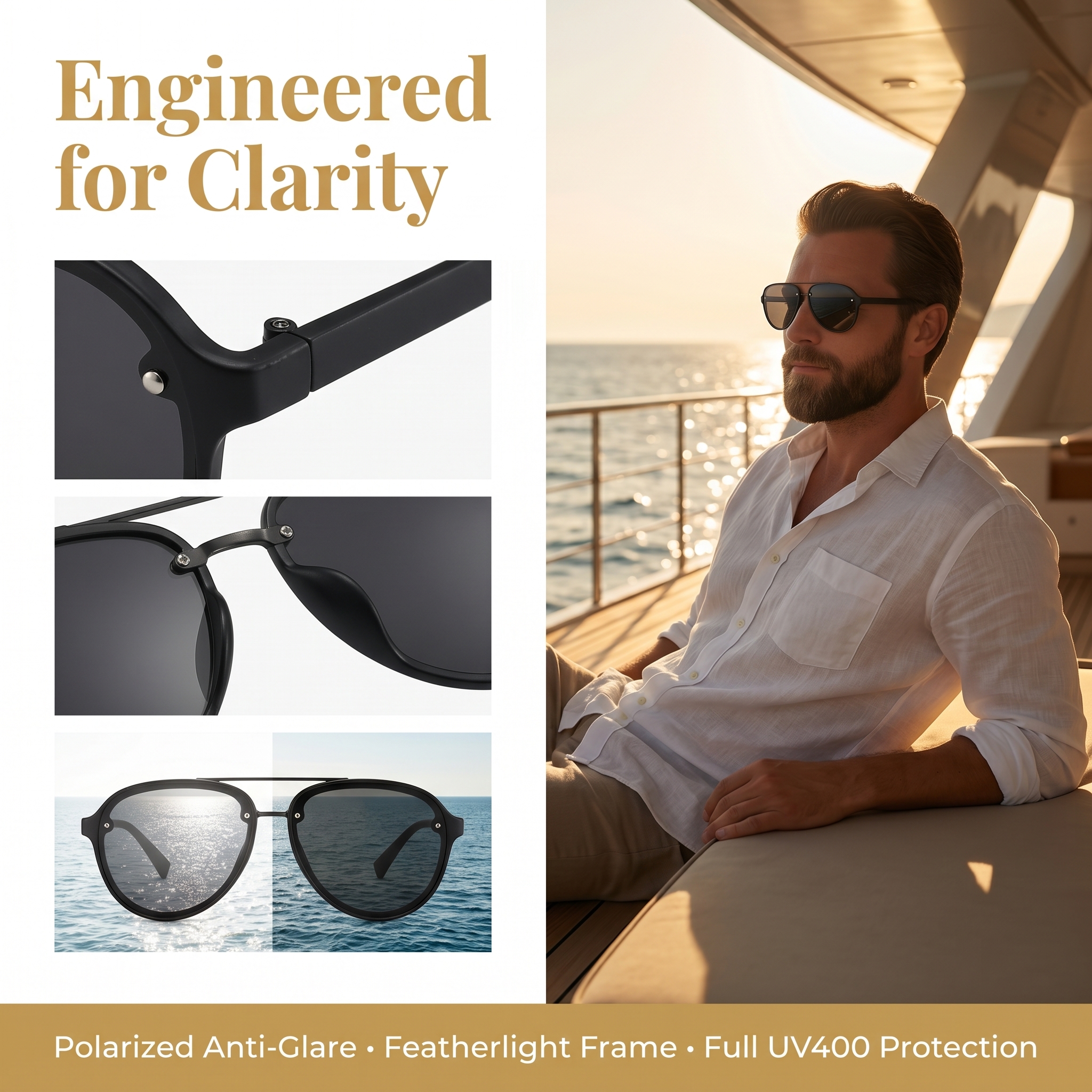 CHALK Polarized Men's Sunglass - Fishing Sunglasses Polarized incelemesi ve fiyatı