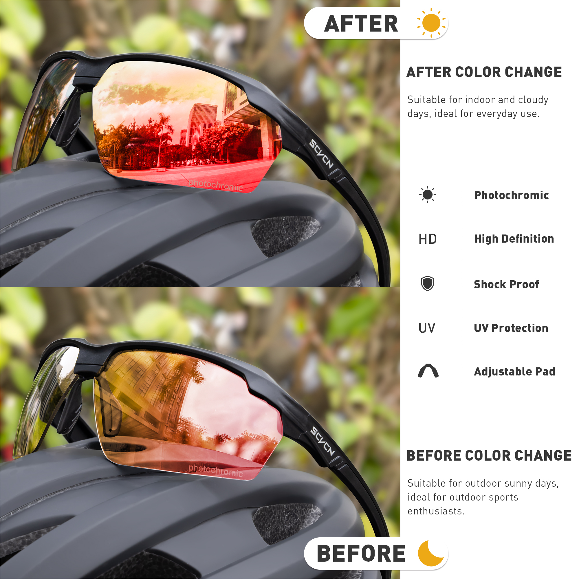 SCVCN Camping Goggles Women Sp - Fishing Sunglasses Polarized incelemesi ve fiyatı