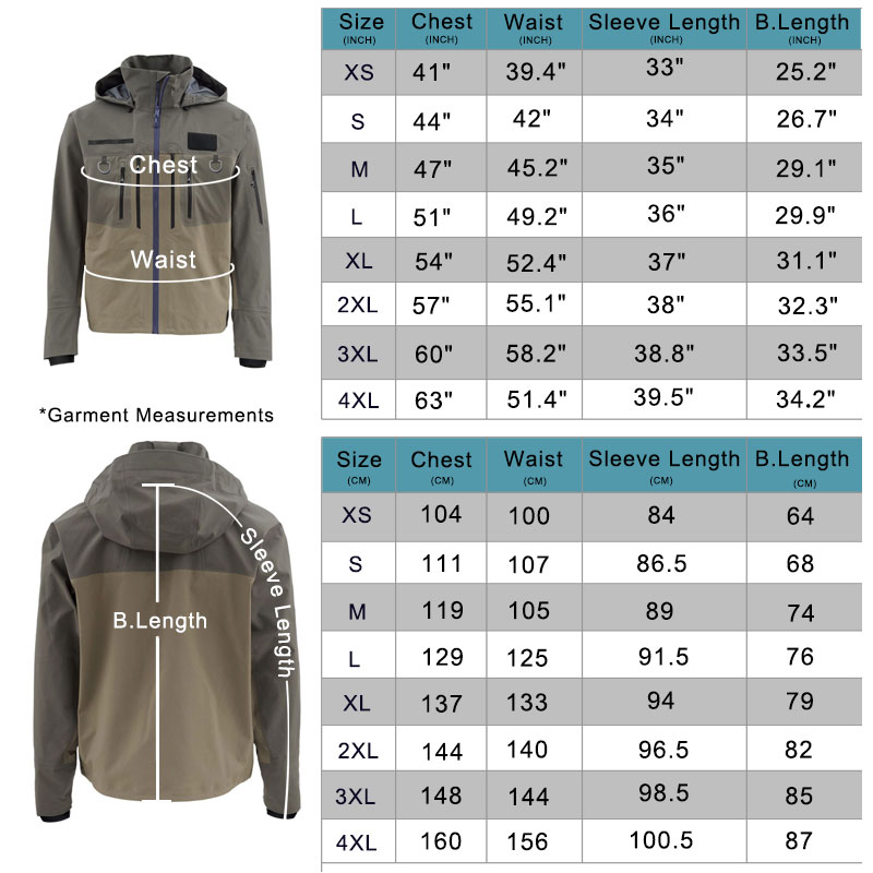 Fishing Wading Jackets 4-Ply B - Fishing Jacket Waterproof incelemesi ve fiyatı