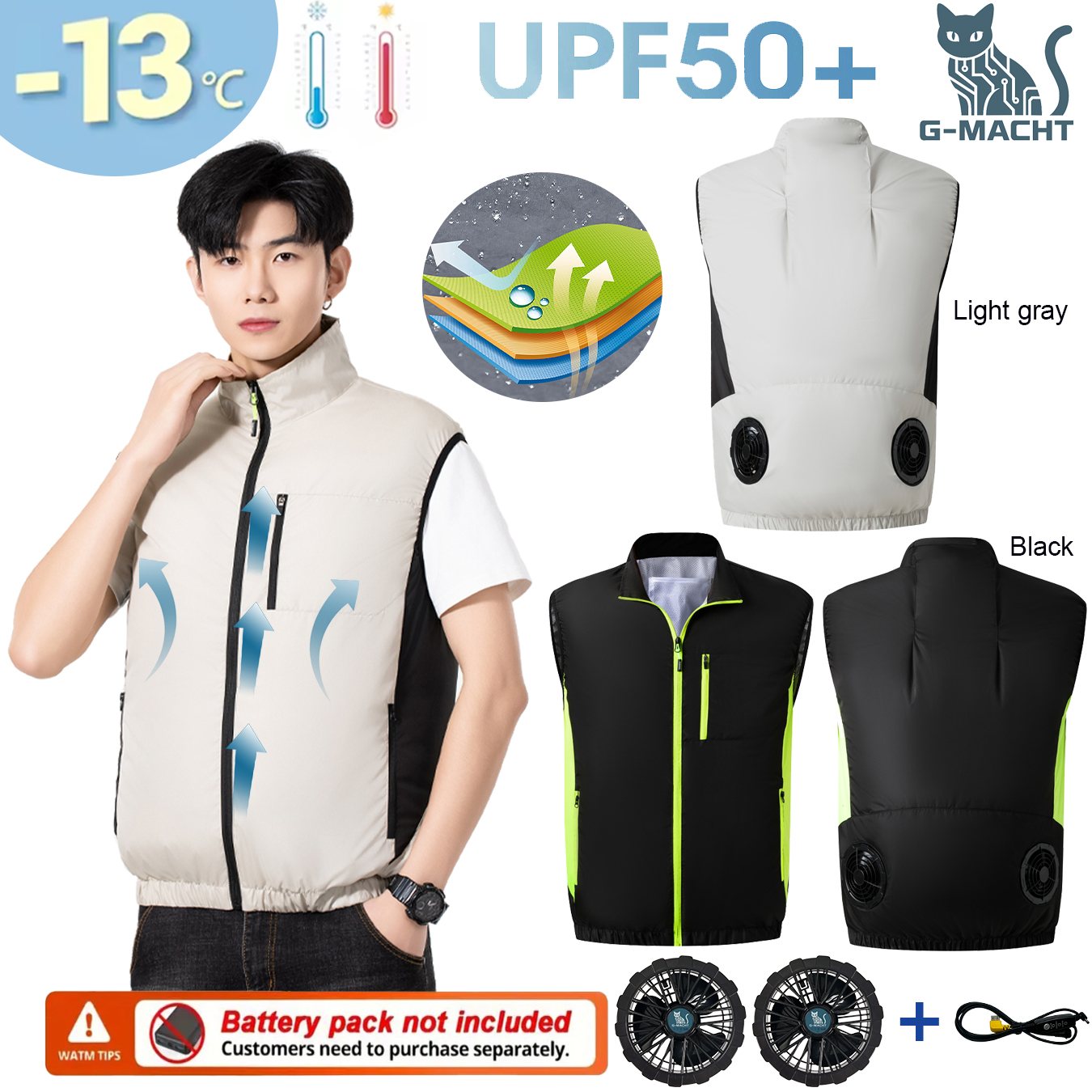 Summer Breathable Wearable Coo - Fishing Vest incelemesi ve fiyatı