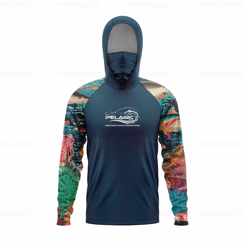 pelagic gear Men Hood Fishing  - Fishing Shirt Uv Protection incelemesi ve fiyatı