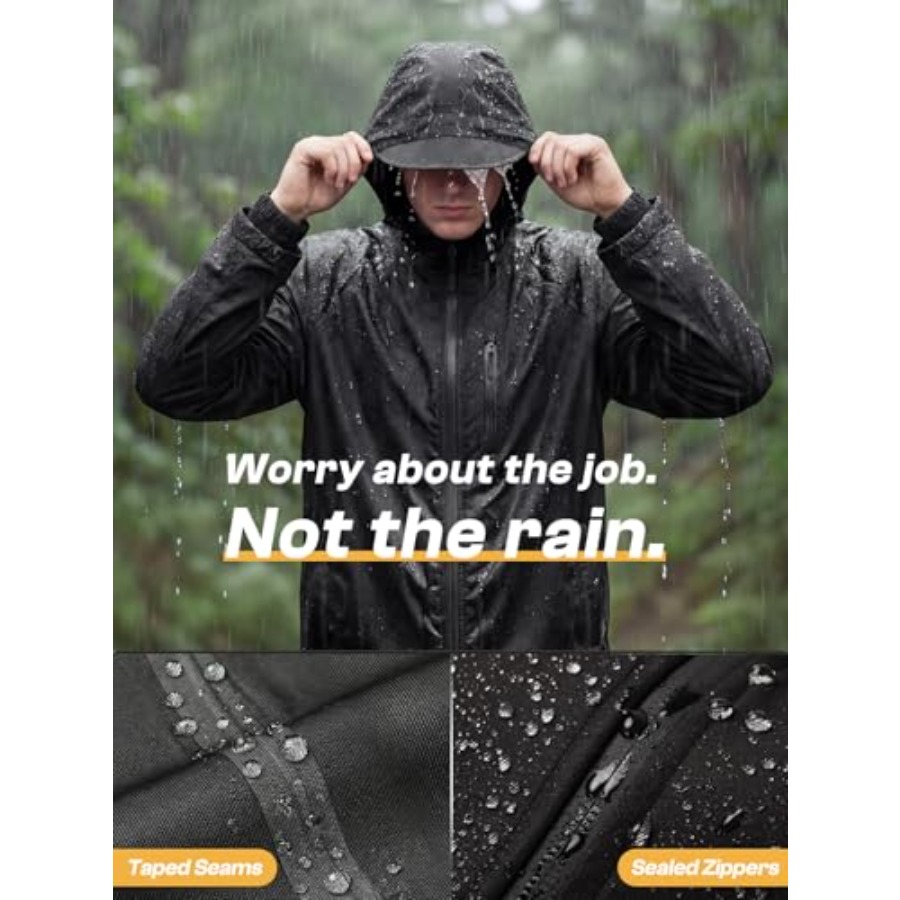 Men's Waterproof Rain Gear 2pc - Fishing Rain Suit incelemesi ve fiyatı