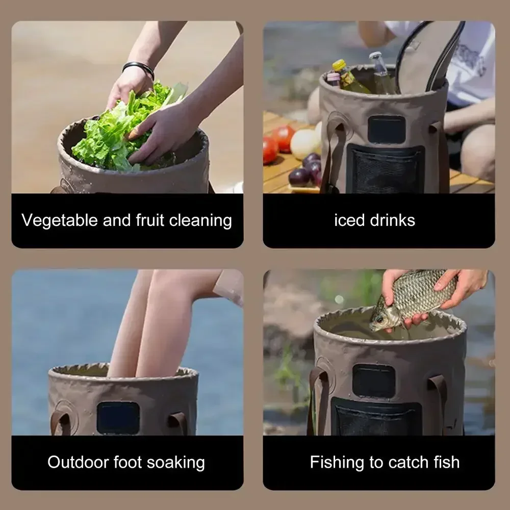 25L Portable Foldable Bucket B - Fishing Bag Waterproof incelemesi ve fiyatı