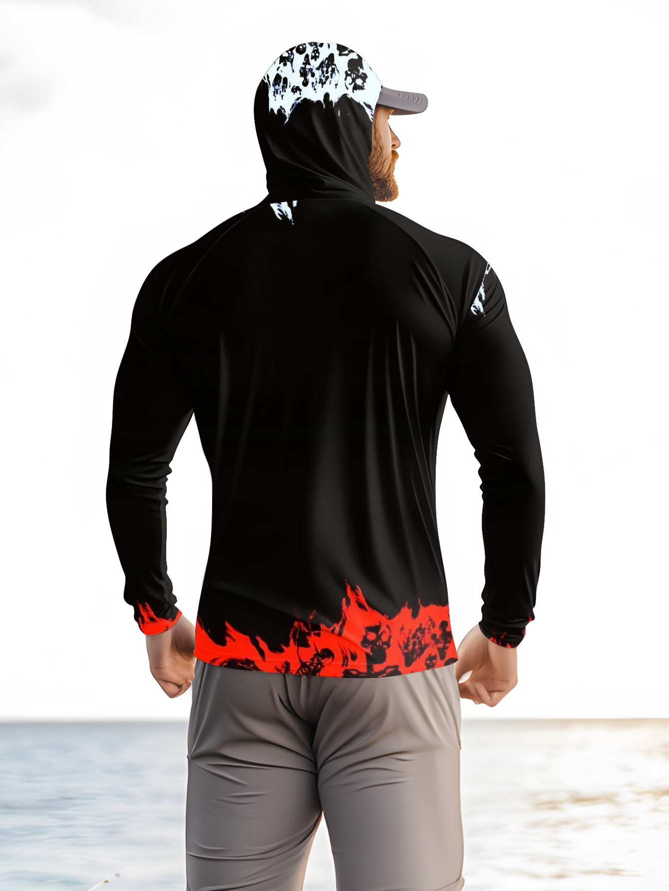 Men Hood Fishing Shirt long sl - Fishing Shirt Uv Protection incelemesi ve fiyatı