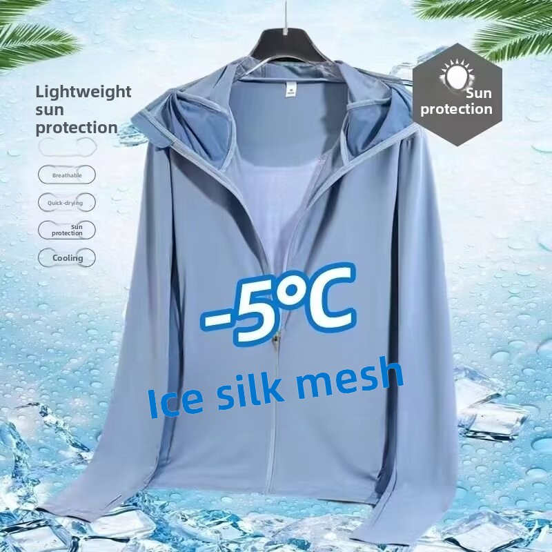 Ice Silk Men's Summer Thin Air - Fishing Shirt Uv Protection incelemesi ve fiyatı