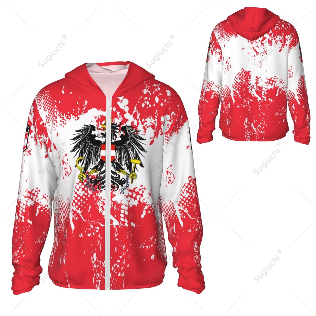 Austria Flag Sun Protection Ho - Fishing Hoodie incelemesi ve fiyatı
