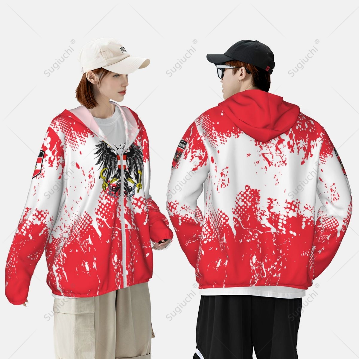 Austria Flag Sun Protection Ho - Fishing Hoodie incelemesi ve fiyatı