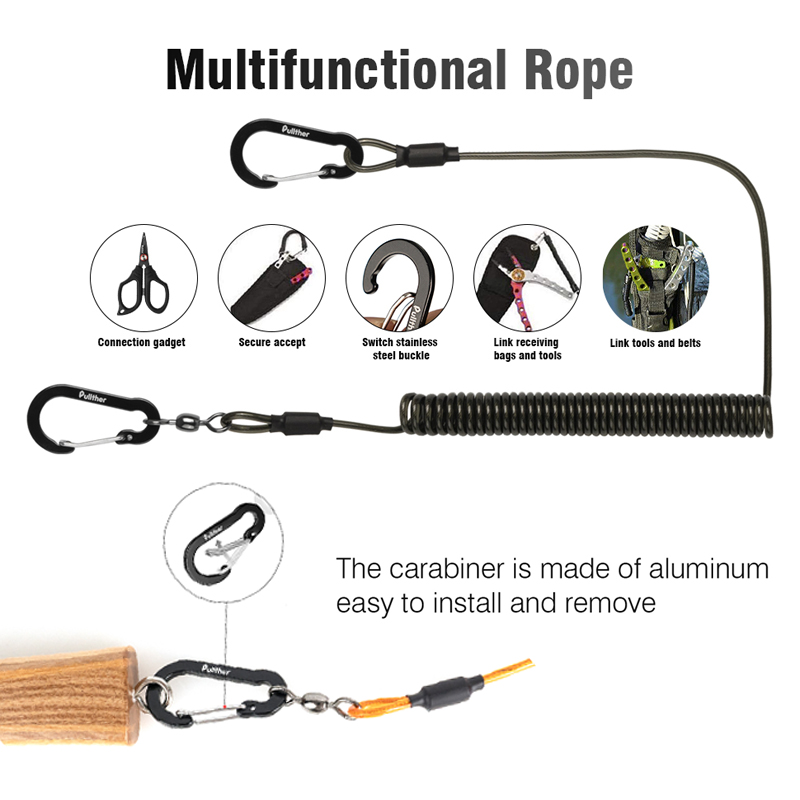 fishing tools Coiled Lanyards  - Fishing Belt incelemesi ve fiyatı
