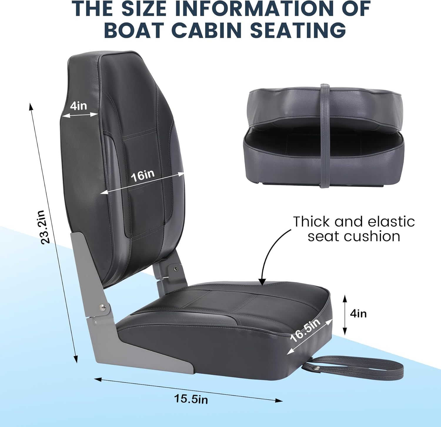 2 Pack Folding Boat Seats, Hig - Fishing Backpack incelemesi ve fiyatı