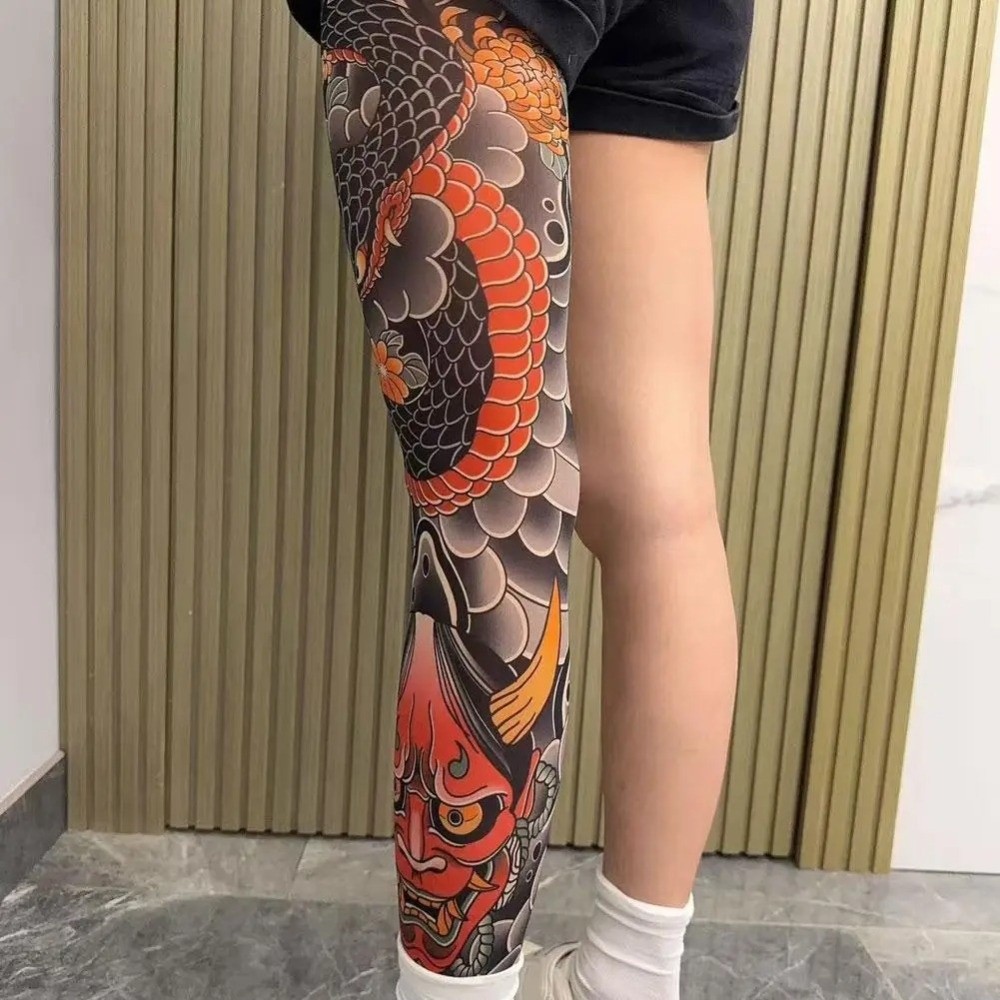 Full Leg Fake Tattoo Socks Pri - Fishing Socks incelemesi ve fiyatı