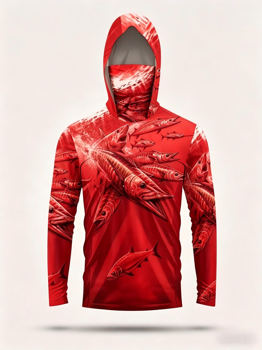 Men's summer fashion fish scho - Fishing Hoodie incelemesi ve fiyatı