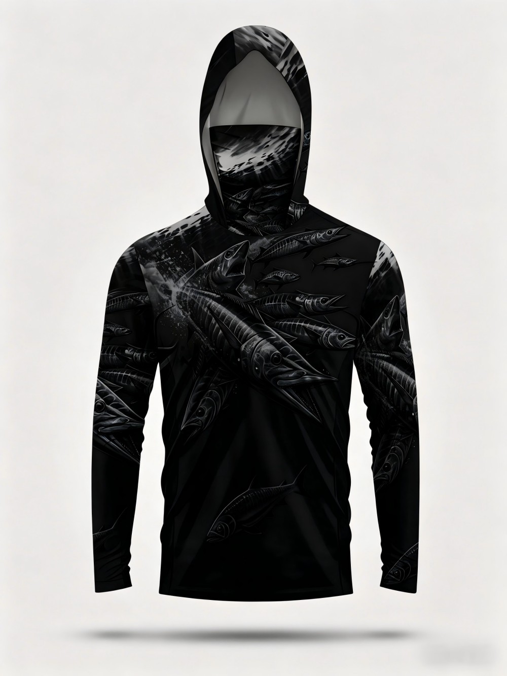 Men's summer fashion fish scho - Fishing Hoodie incelemesi ve fiyatı