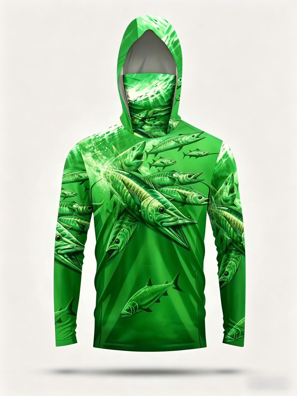 Men's summer fashion fish scho - Fishing Hoodie incelemesi ve fiyatı