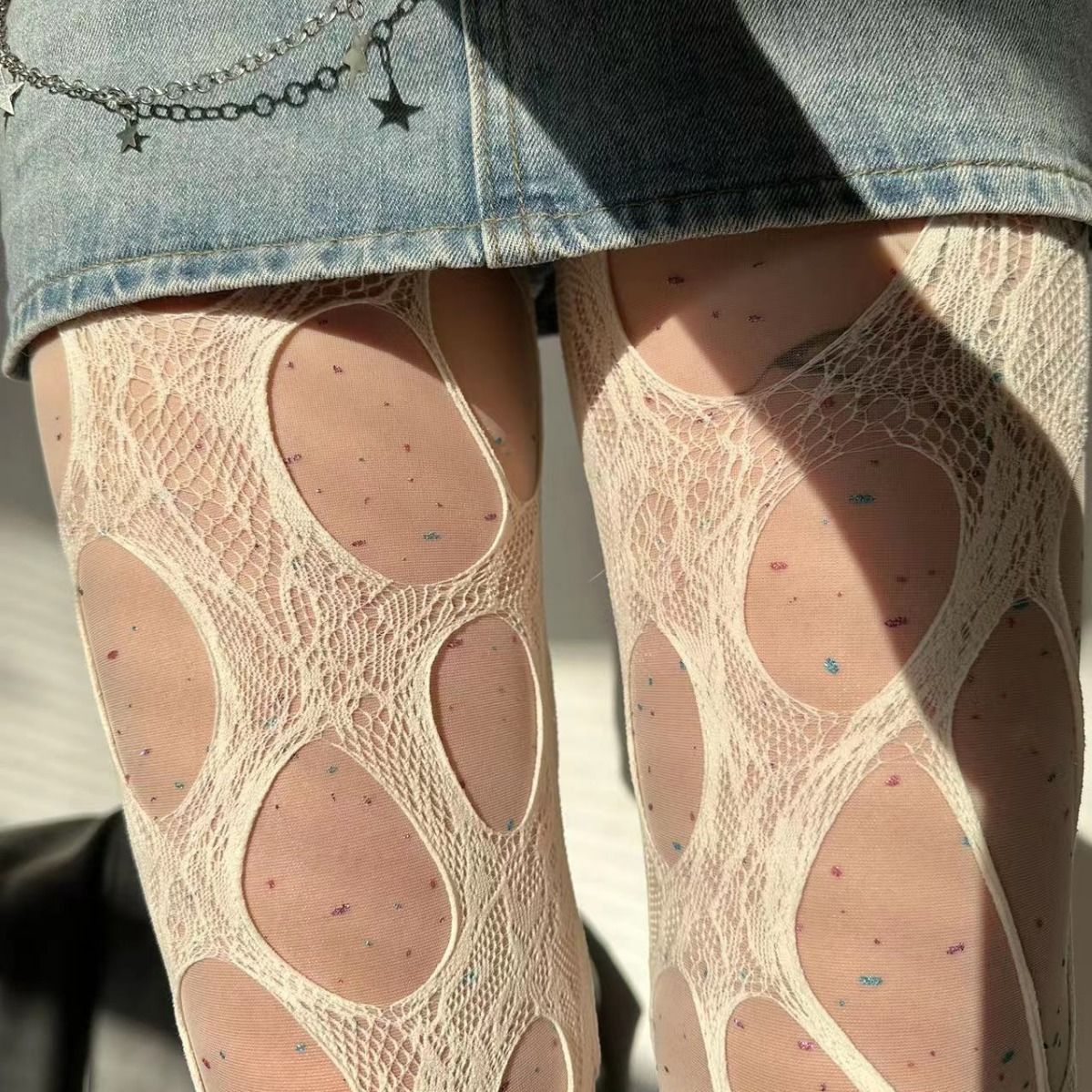 Sexy Punk Women Broken Hole St - Fishing Socks incelemesi ve fiyatı