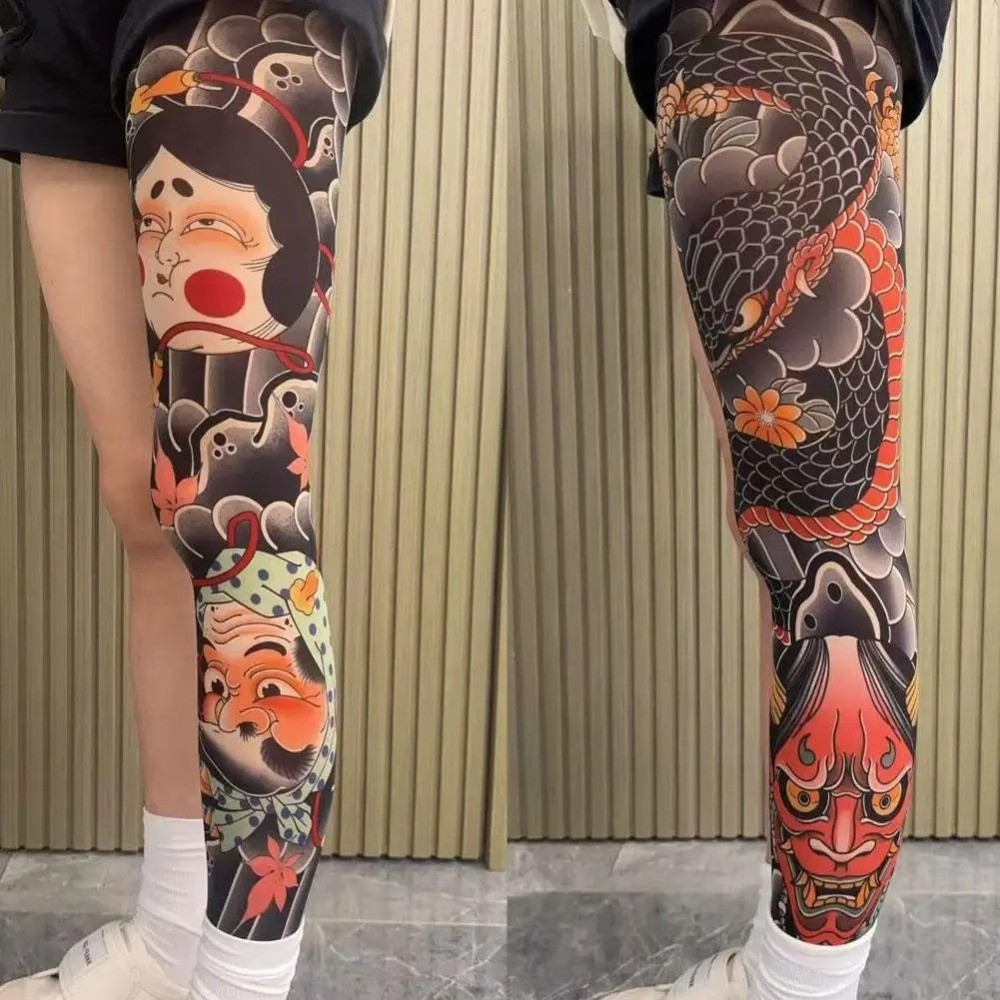 New Full Leg Fake Tattoo Socks - Fishing Socks incelemesi ve fiyatı