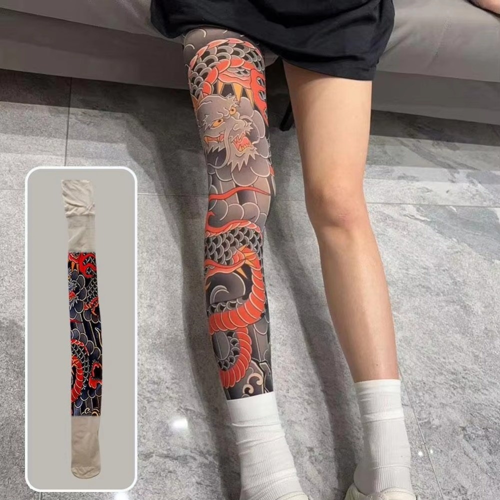 New Full Leg Fake Tattoo Socks - Fishing Socks incelemesi ve fiyatı