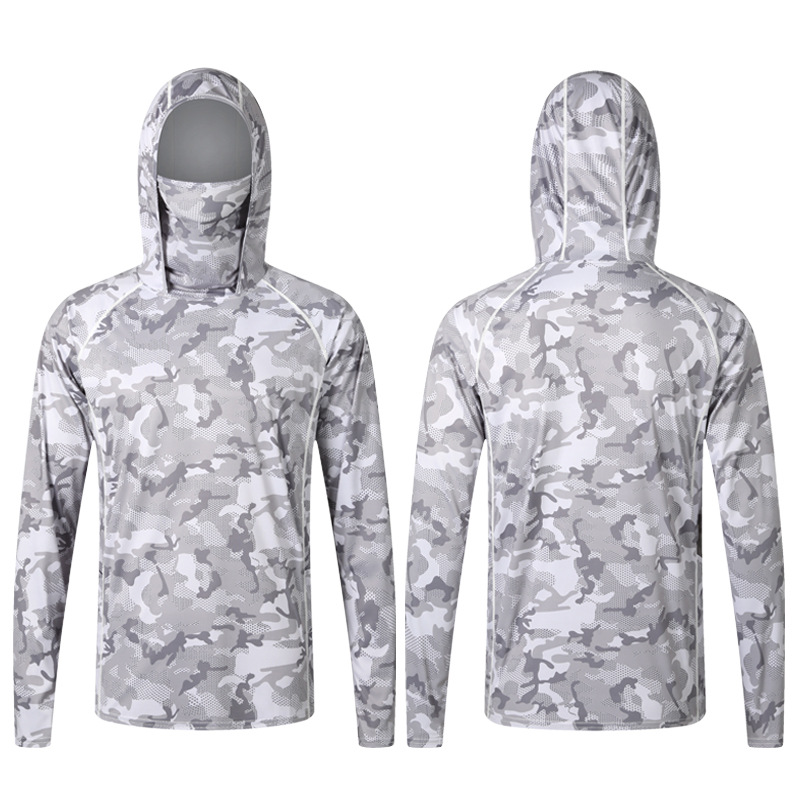 Camouflage Fishing T-shirt wit - Fishing Shirt Uv Protection incelemesi ve fiyatı
