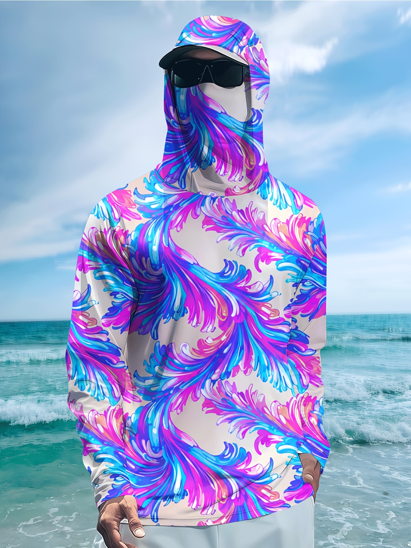 Men Hood Fishing Shirt long sl - Fishing Shirt Uv Protection incelemesi ve fiyatı