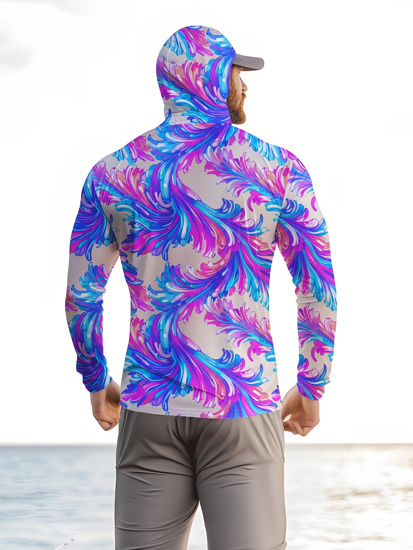 Men Hood Fishing Shirt long sl - Fishing Shirt Uv Protection incelemesi ve fiyatı