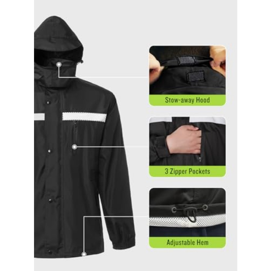 Men's Rain Suit High Visibilit - Fishing Rain Suit incelemesi ve fiyatı