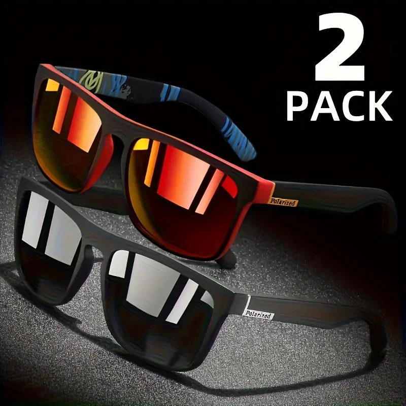 1/2pcs Square Sport Sunglasses - Fishing Sunglasses Polarized incelemesi ve fiyatı