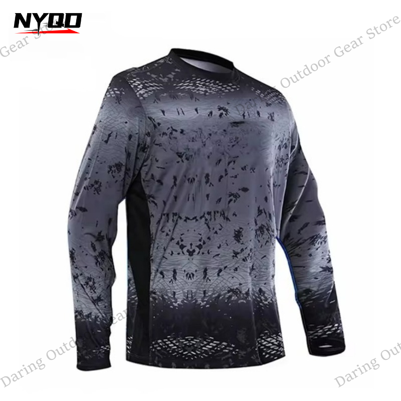 Men's Long Sleeve UPF 50+ Fish - Fishing Shirt Uv Protection incelemesi ve fiyatı