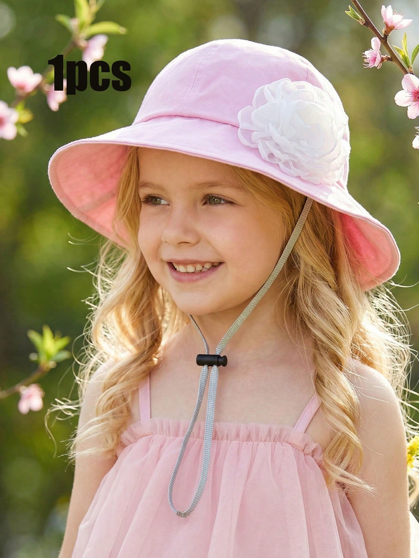 1Pc 3-8Y Girls White Big Flowe - Fishing Hat incelemesi ve fiyatı