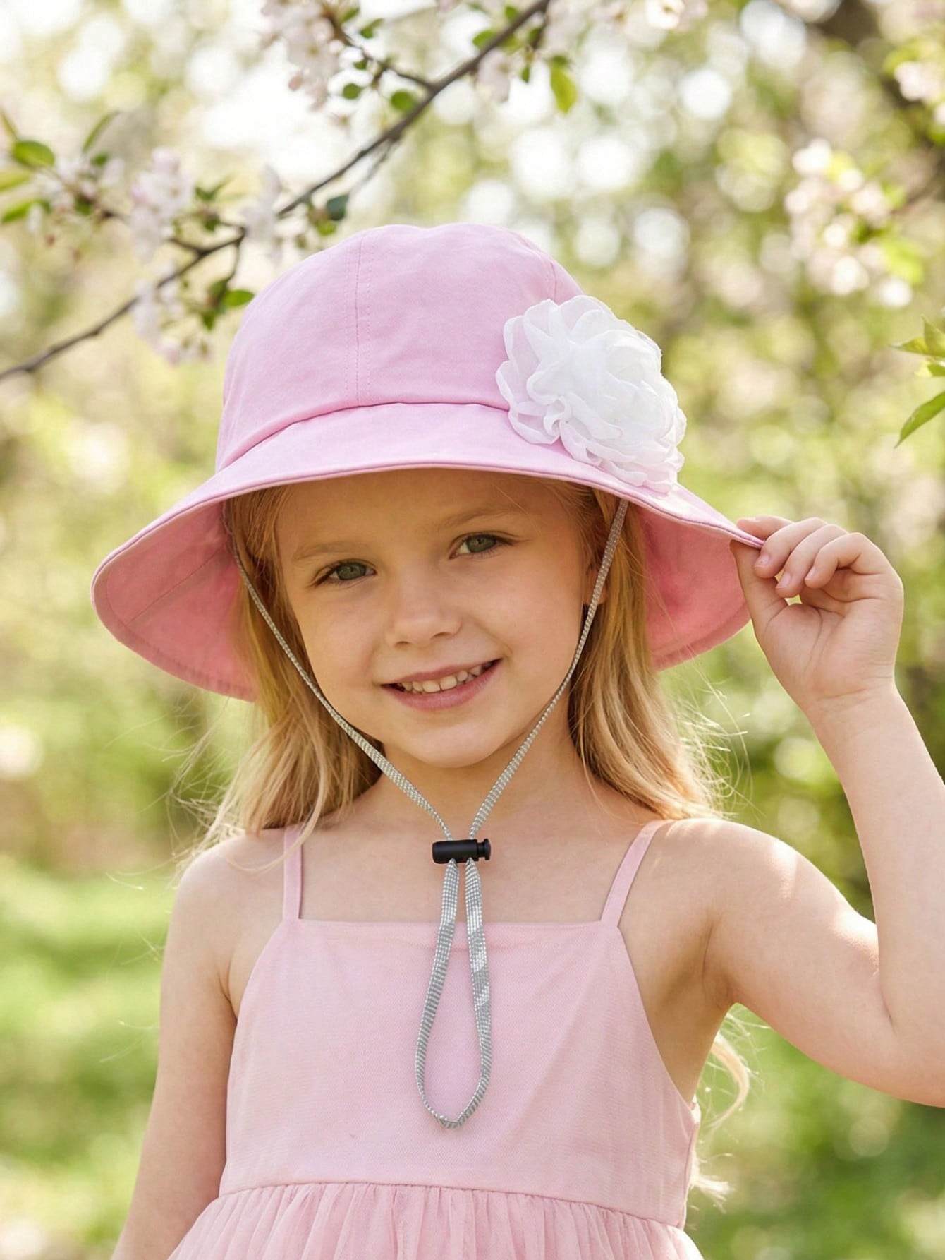 1Pc 3-8Y Girls White Big Flowe - Fishing Hat incelemesi ve fiyatı