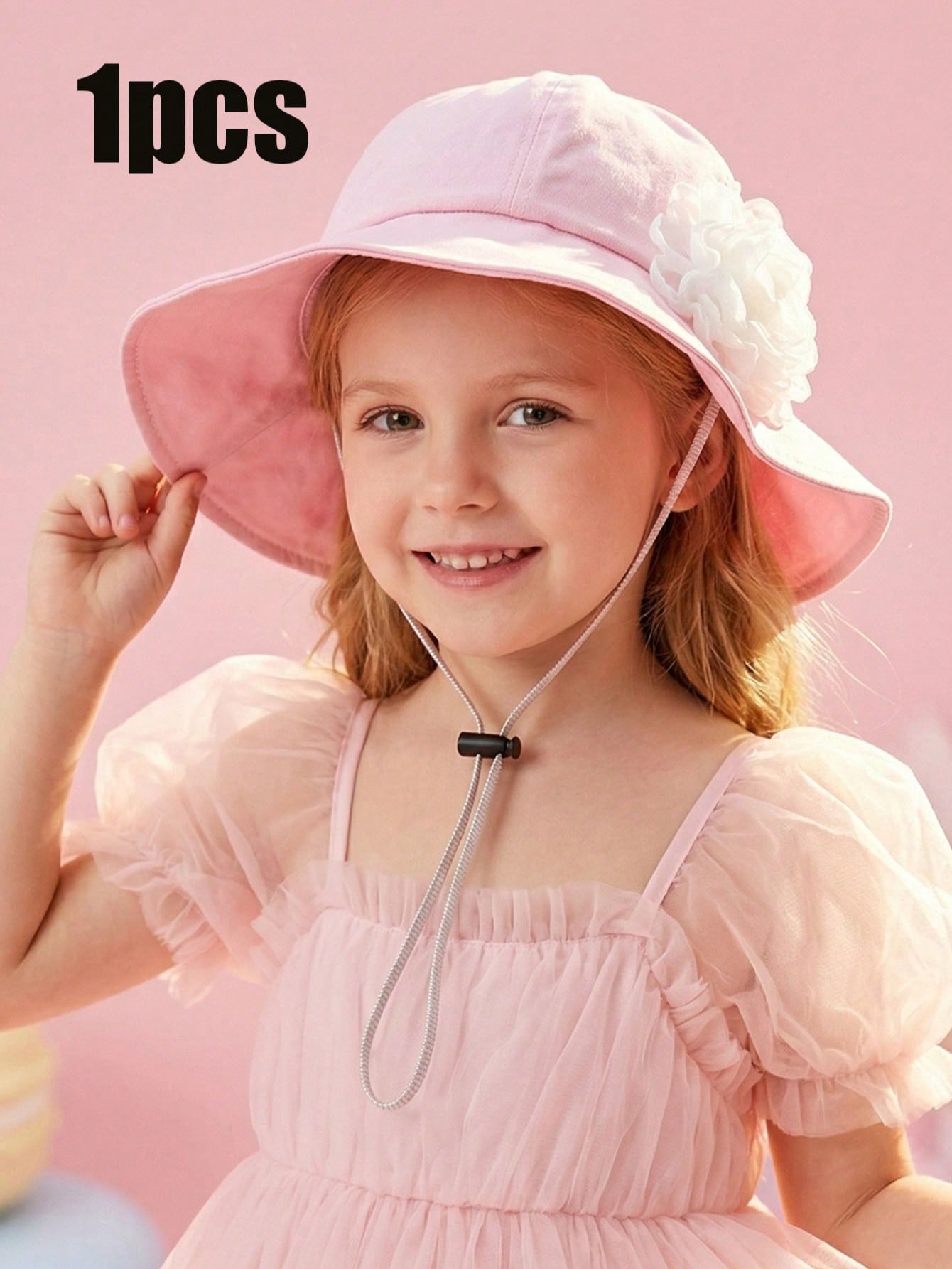 1Pc 3-8Y Girls White Big Flowe - Fishing Hat incelemesi ve fiyatı