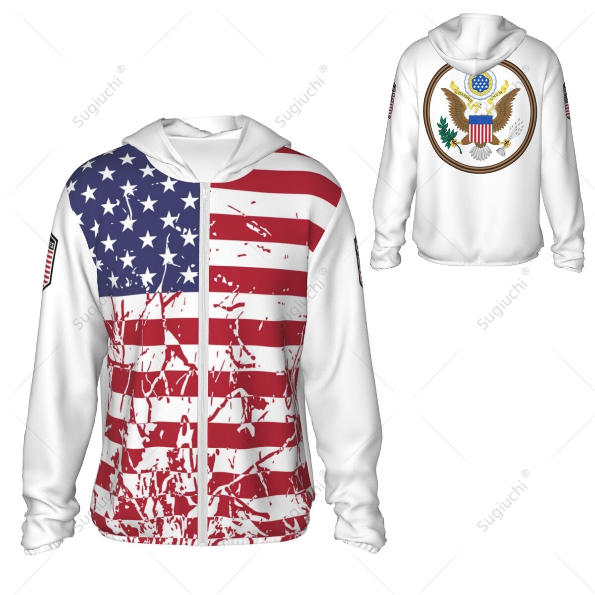 United States Flag Sun Protect - Fishing Hoodie incelemesi ve fiyatı