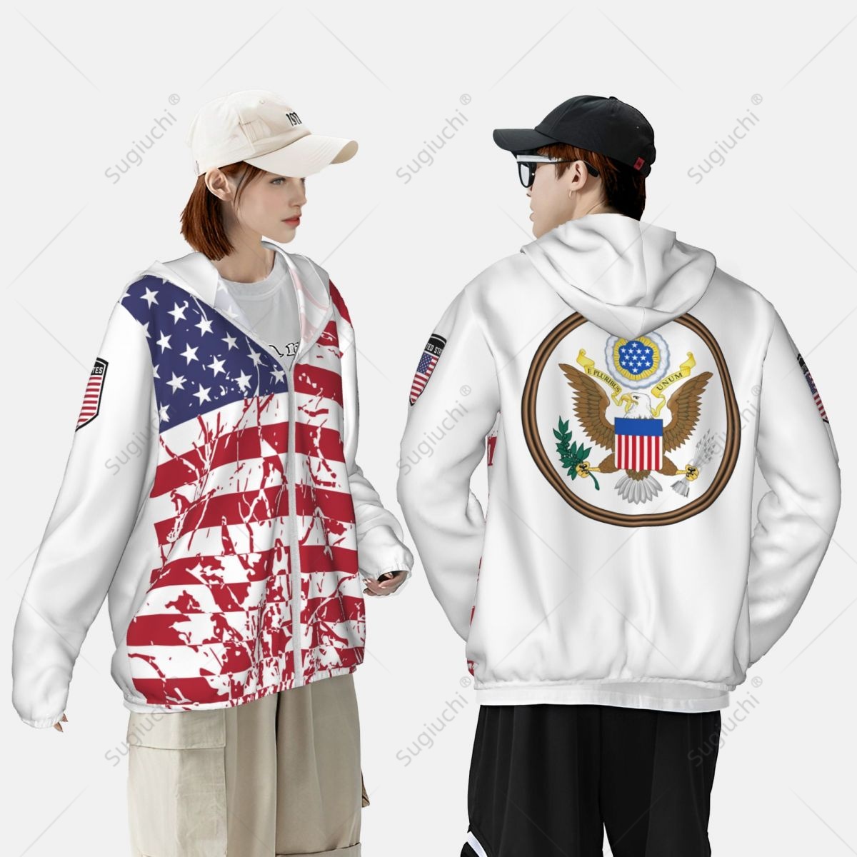 United States Flag Sun Protect - Fishing Hoodie incelemesi ve fiyatı