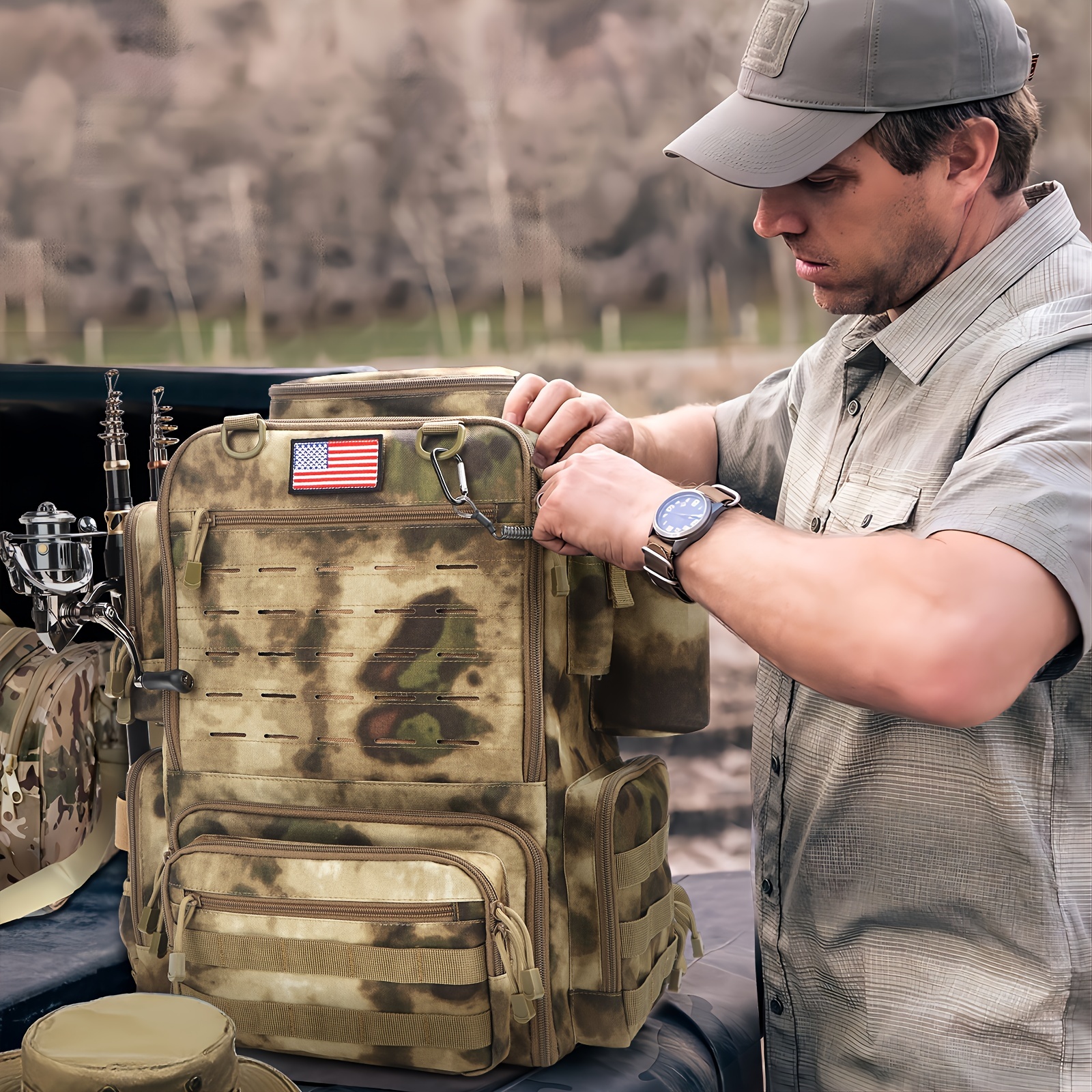 A Spacious 11.89gal Fishing Ba - Fishing Backpack incelemesi ve fiyatı