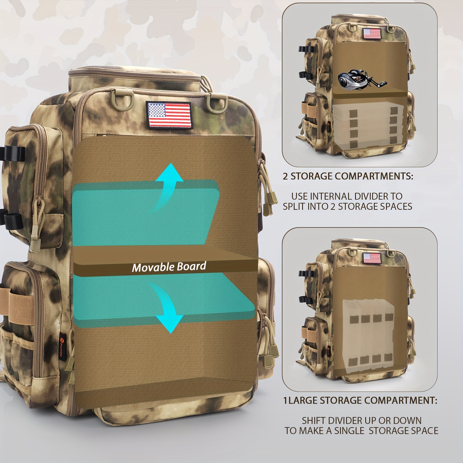 A Spacious 11.89gal Fishing Ba - Fishing Backpack incelemesi ve fiyatı