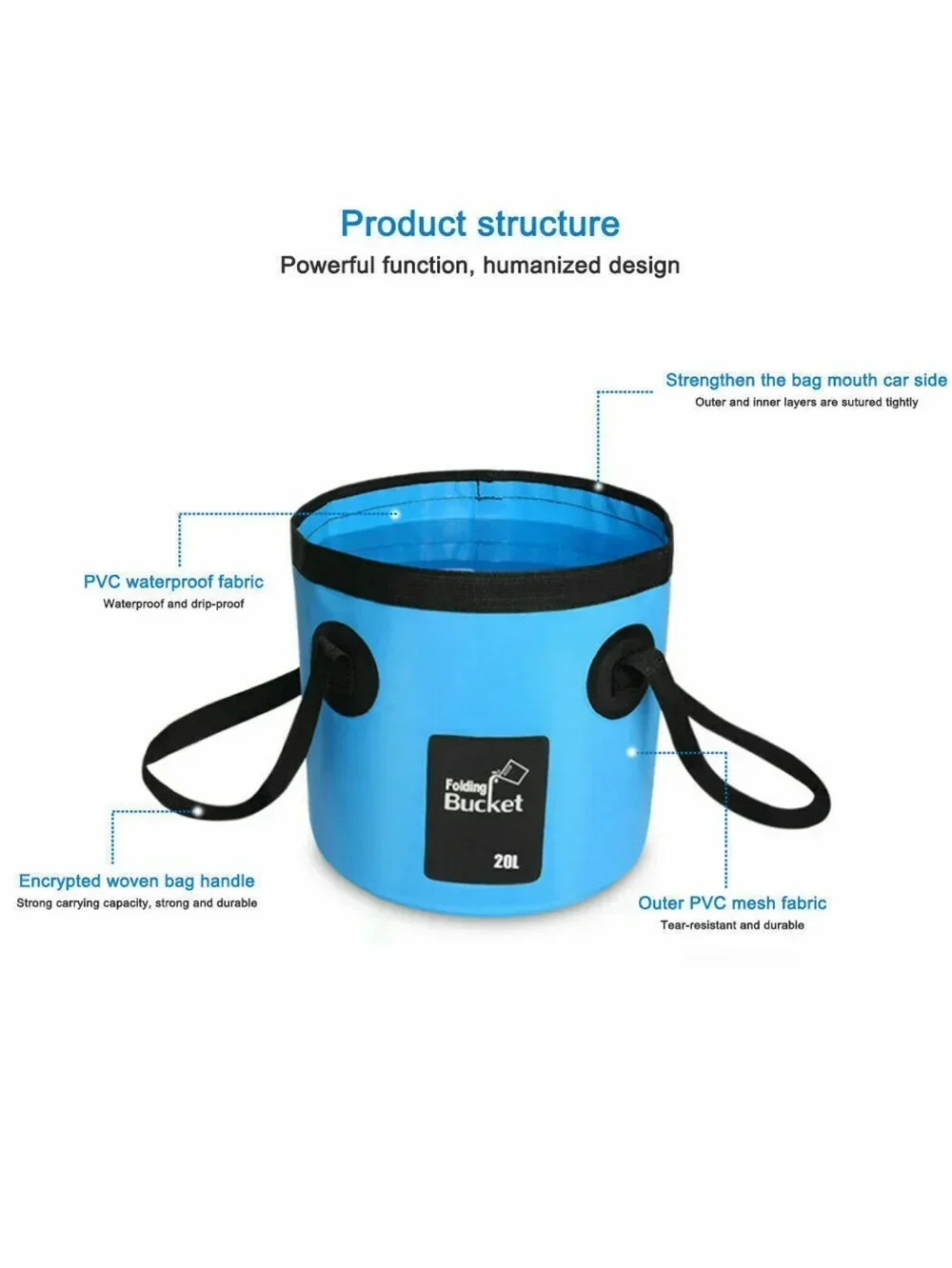 12L/20L Fishing Bucket Folding - Fishing Bag Waterproof incelemesi ve fiyatı