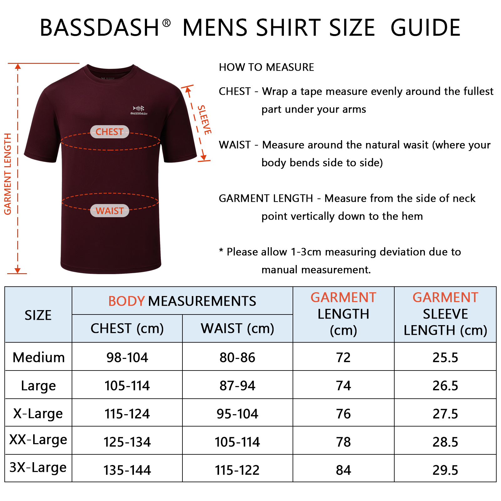 BASSDASH Men’s UPF 50+ Short S - Fishing Shirt Uv Protection incelemesi ve fiyatı