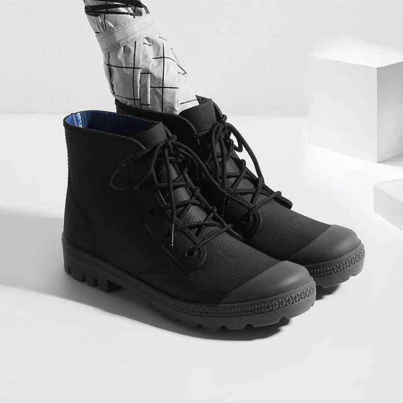 Winter Men Rain Boots Lace-up  - Fishing Waders incelemesi ve fiyatı