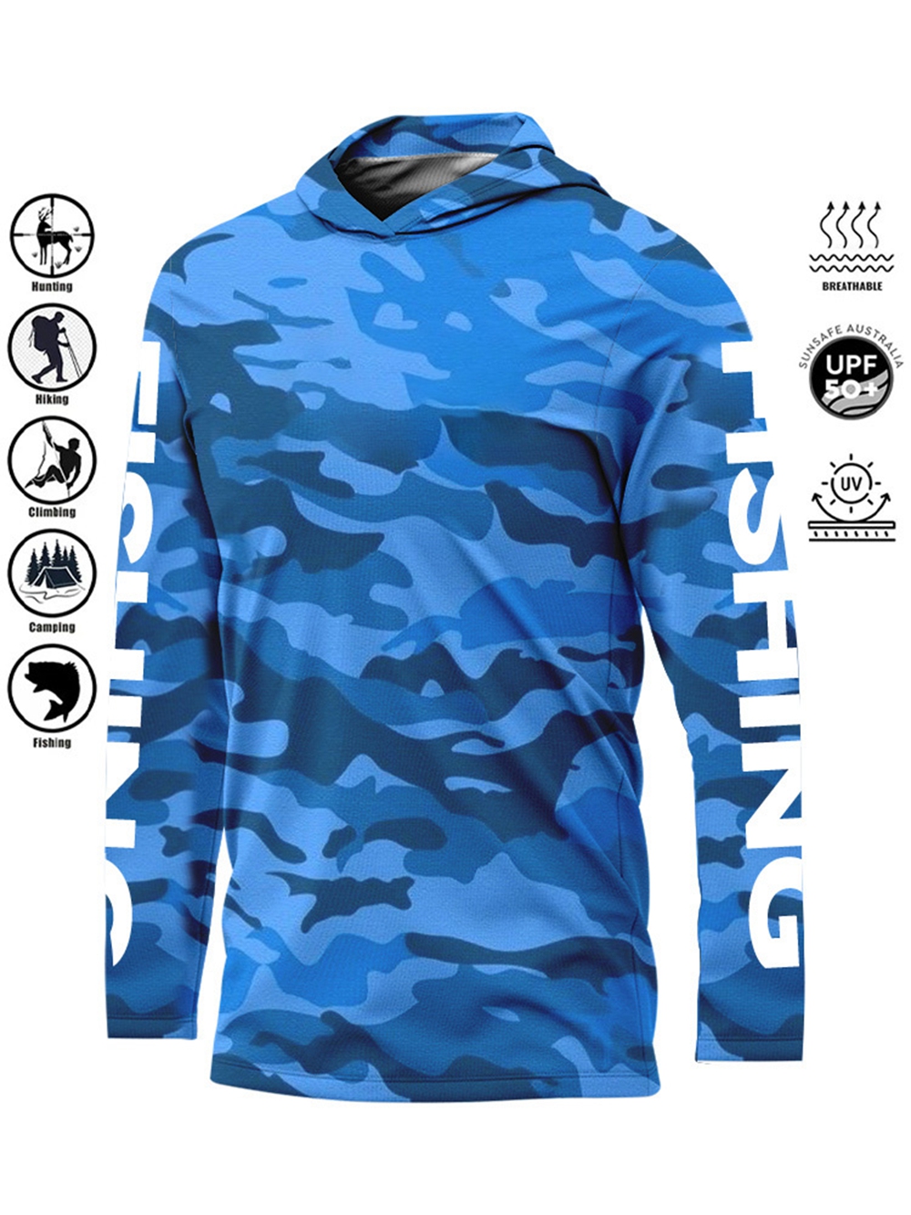 MALFC Hood Fishing Shirt Fishi - Fishing Shirt Uv Protection incelemesi ve fiyatı
