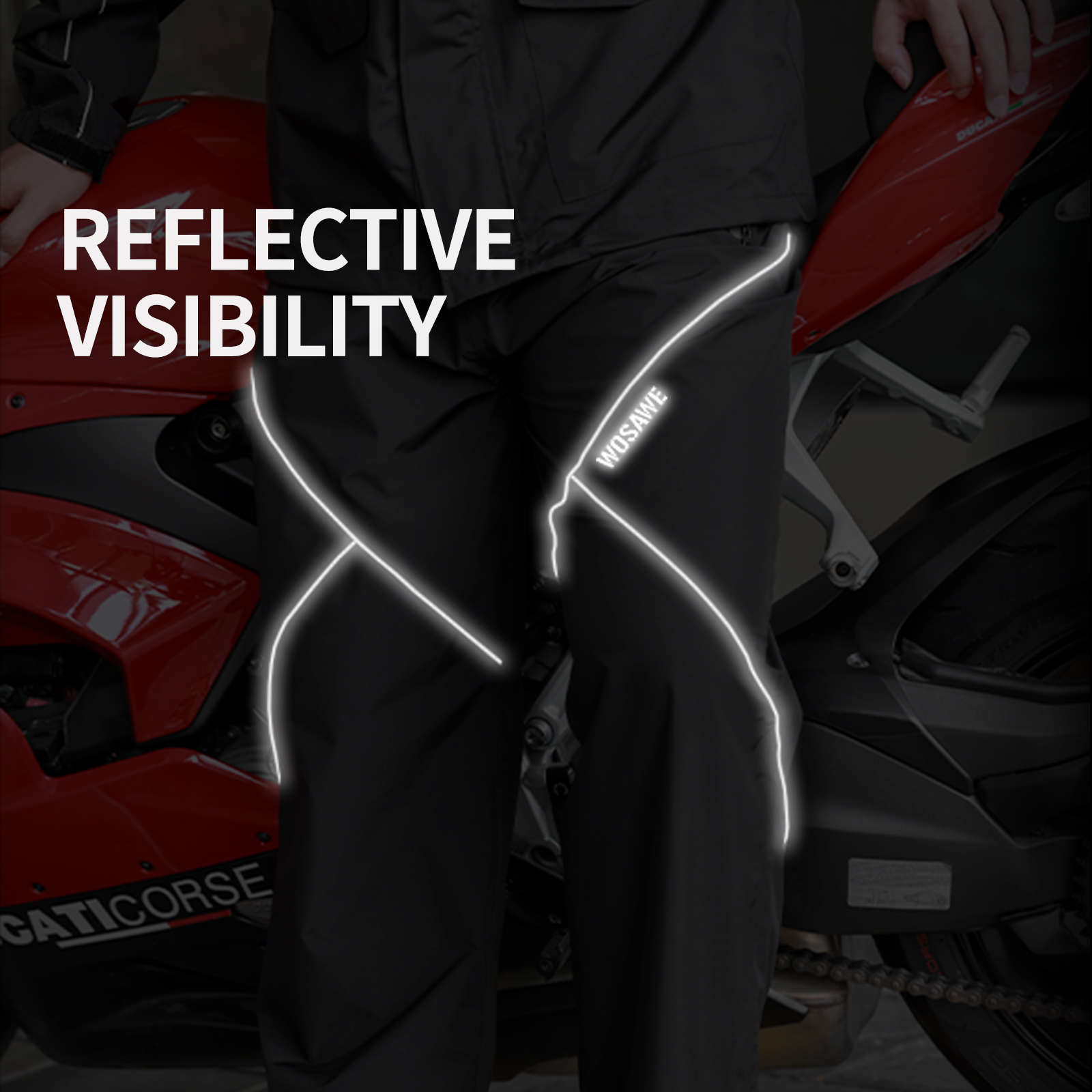 WOSAWE Cycling Rain Pants Wate - Fishing Rain Suit incelemesi ve fiyatı
